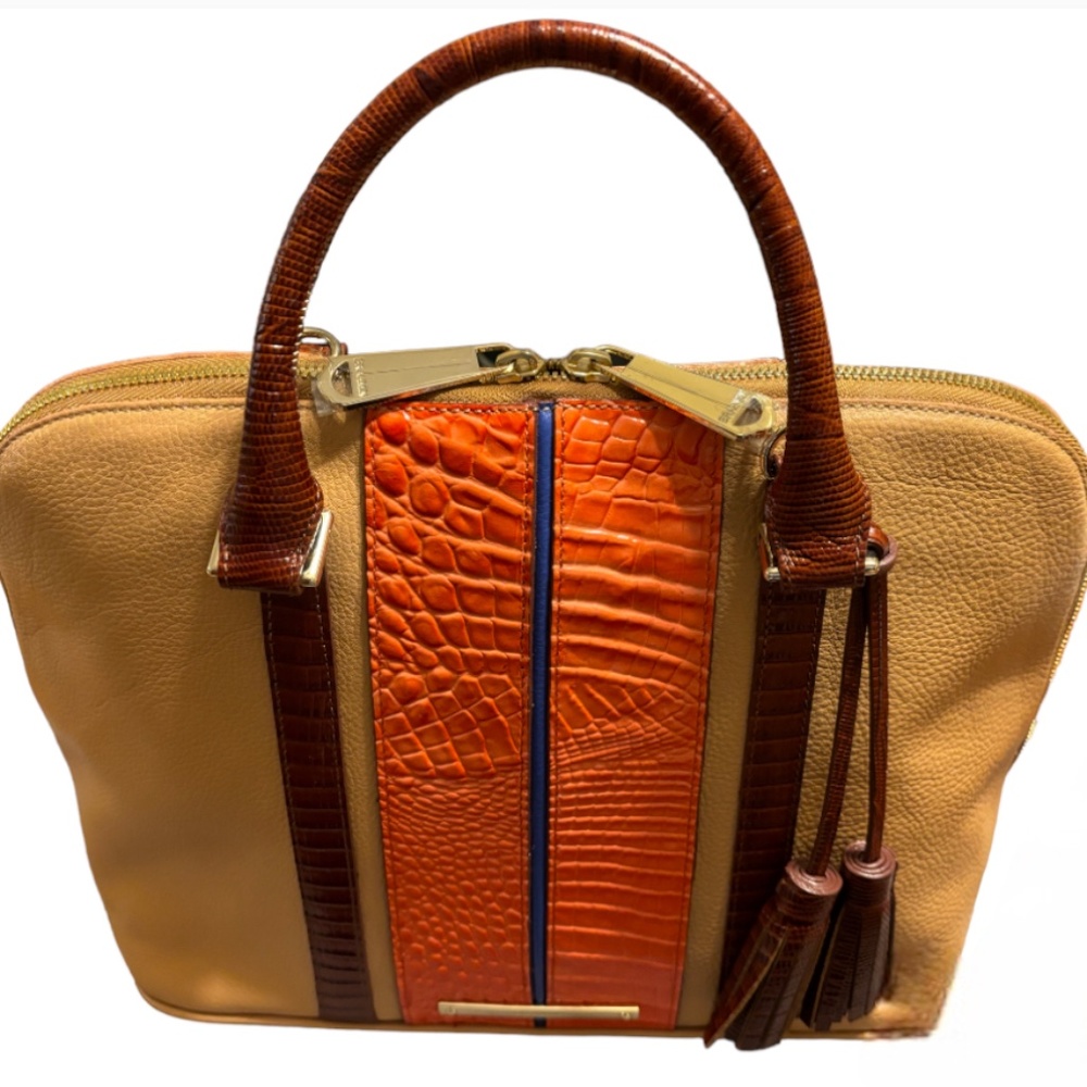 New! BRAHMIN Lady Pimento Domed Satchel - NWOT